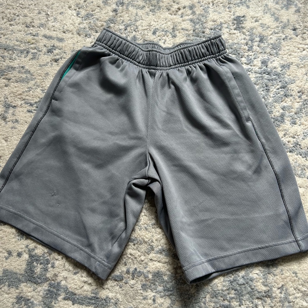 Cat & Jack Kids Gray Shorts with Green Accent